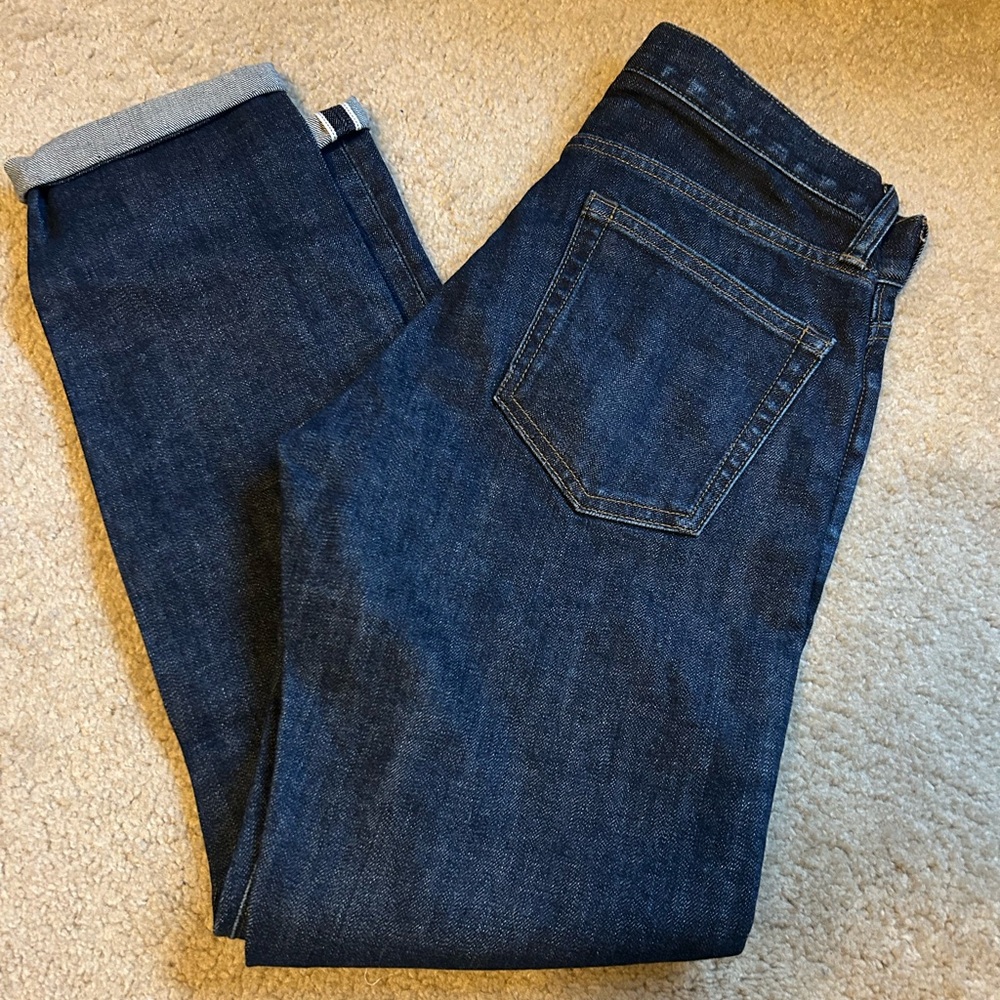 J Crew 484 slim fit selvedge jeans (28x30)